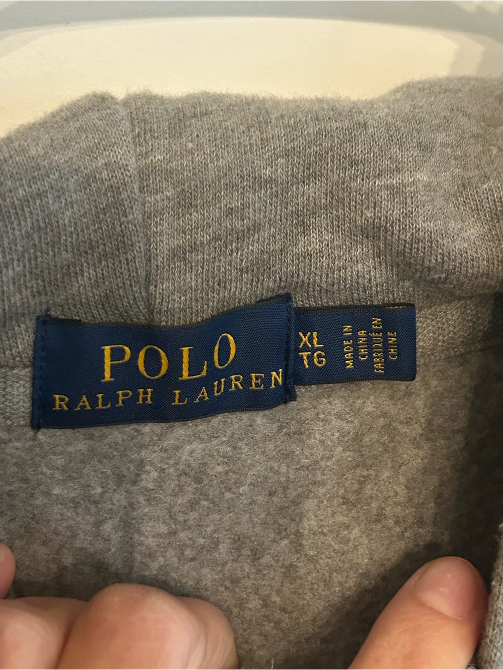 Gray women’s polo Ralph Lauren zipup sweatshirt hoodie - Picture 2 of 3